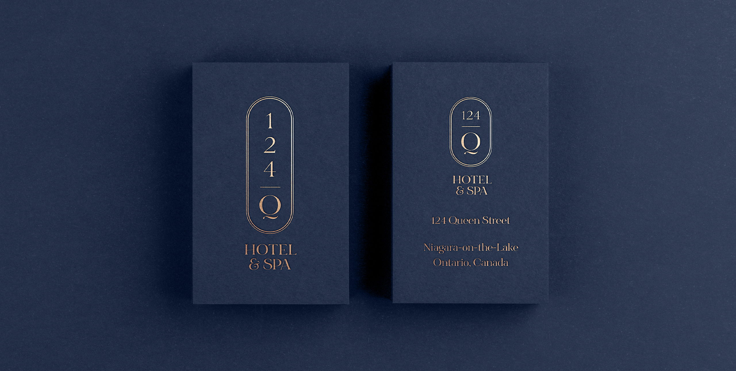 124 on Queen Hotel & Spa graphic design business cards