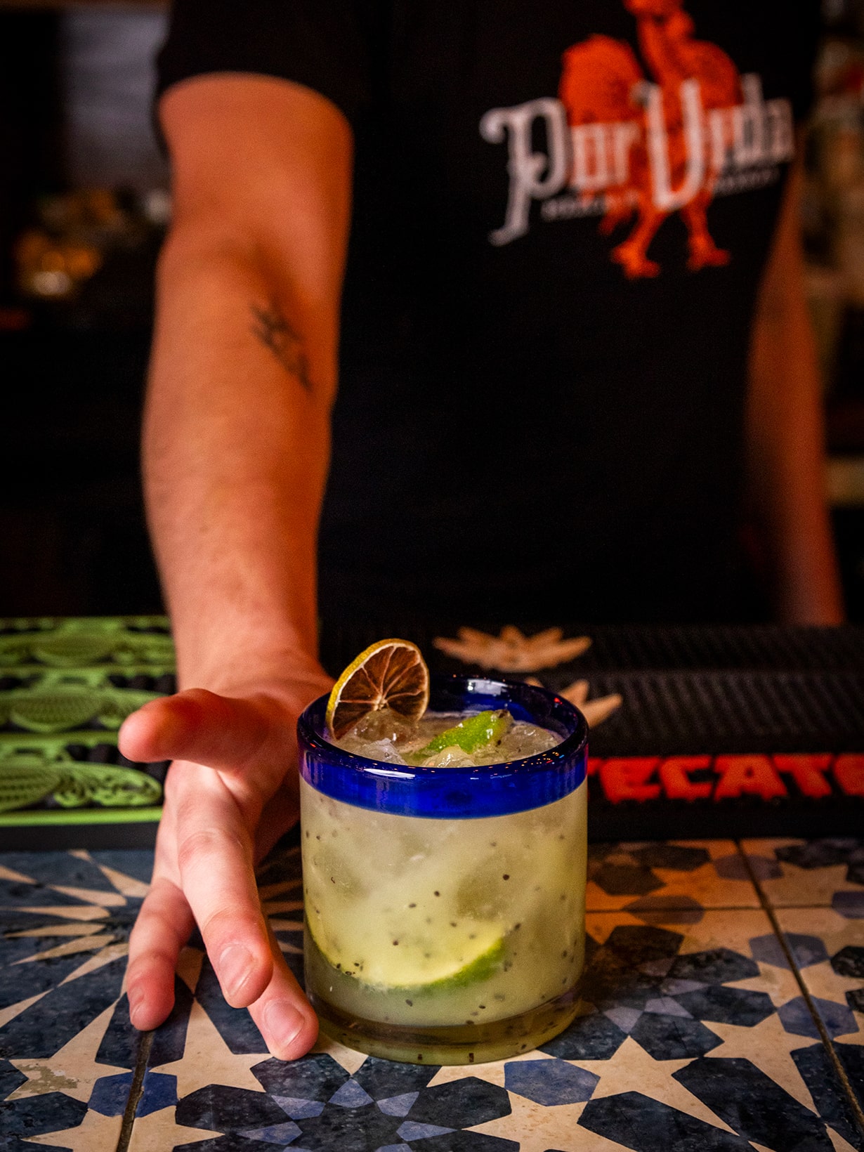 Por Vida Mexican Restaurant Bar cocktail drink photography by The Laundry Design Works