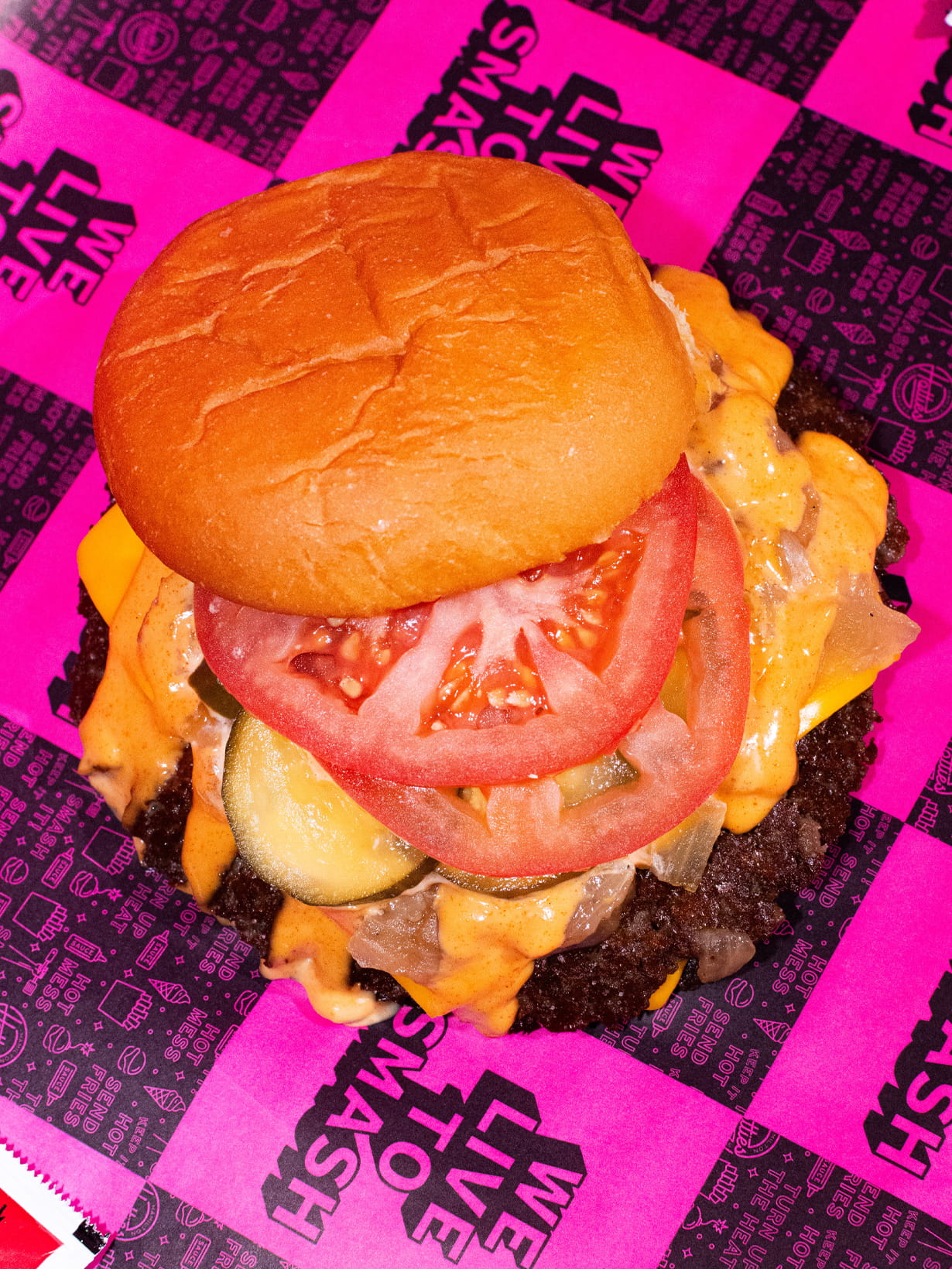 Hotties Smashburgers food photography by The Laundry Design Works