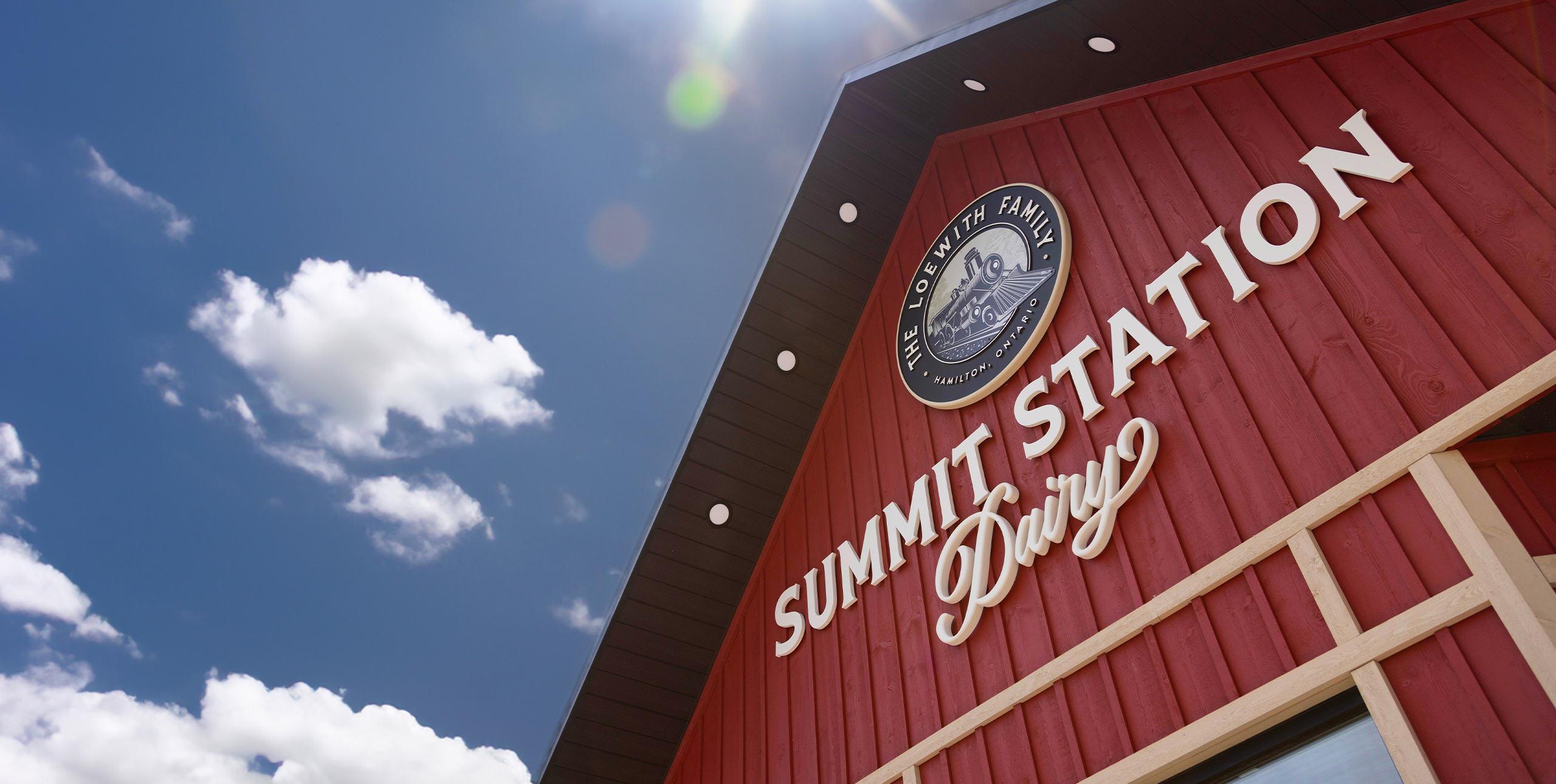 Summit Station Dairy farm house signage